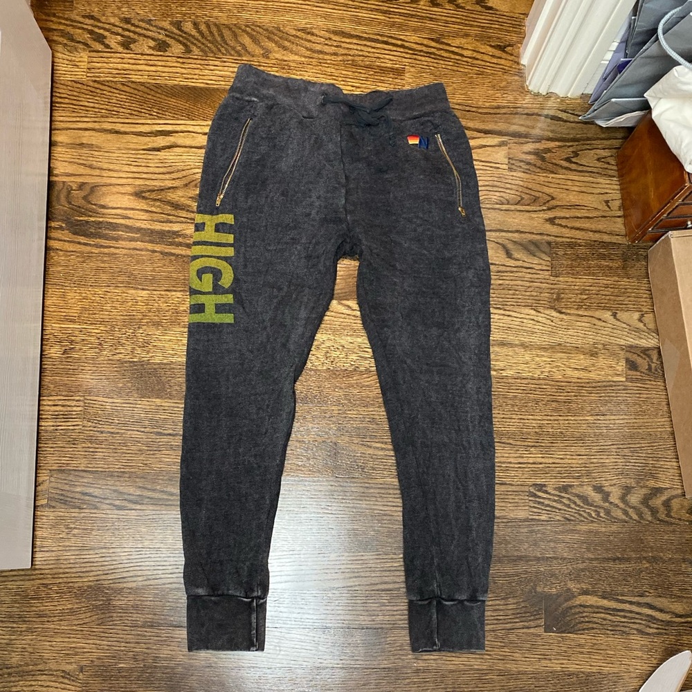 AVIATOR NATION HIGH ON NATURE WOMENS SWEATS SZ Med